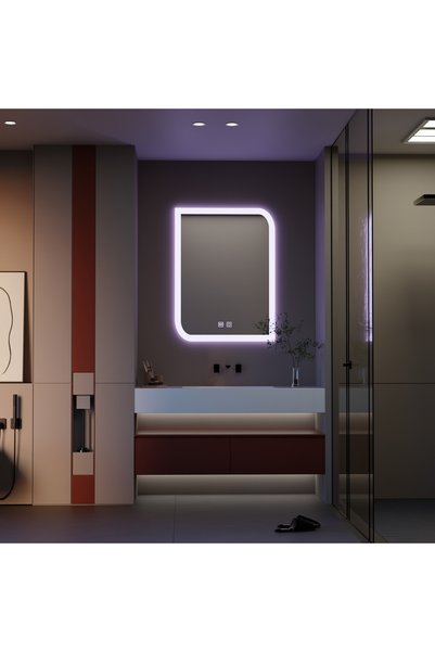 Alessandro DESIGN Oglinda LED CLARIVO Dreptunghiulara, 14W, 60X80cm, Touch, Sistem Dezaburire