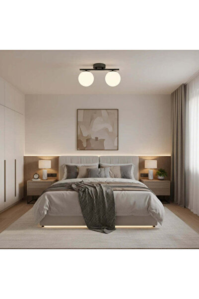 OEM ORI LED и кристален полилей, 30 см, 2xG9, Клобуси, Черен