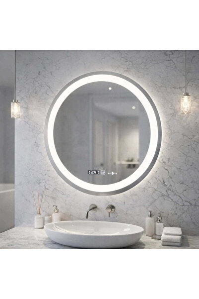 OEM Oglinda LED Rotunda, Diametru 50cm, Celeste MotionGlow Marcello, Sistem D...