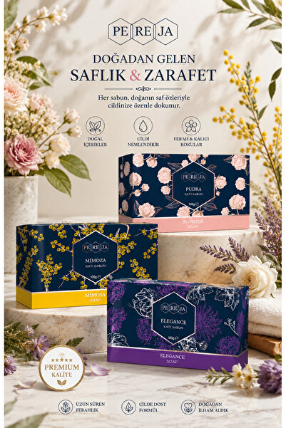 Pereja El Ve Vücut Katı Sabun 3x100 Gr