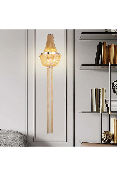 OEM Aplica Aurora, 4xE14, Diametru 34 cm, Inaltime 150 cm, Auriu, Metal