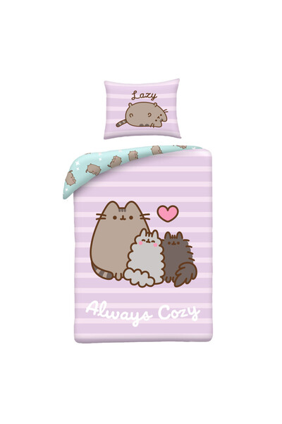 Pusheen Always Cozy set de lenjerie de pat 140×200cm, 70×90 cm microfibră