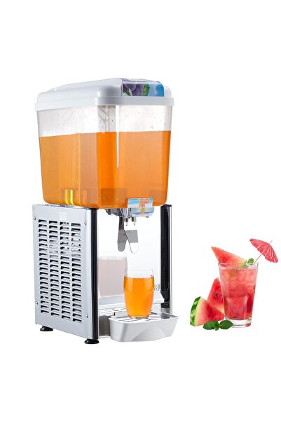 Garvee Commercial Beverage Dispenser with 1X18L Dual Tank Iced Tea Machine - ...
