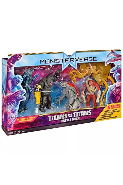 Monsterverse Godzilla x Kong The New Empire Titans vs Titans Battle Pack, 5 P...