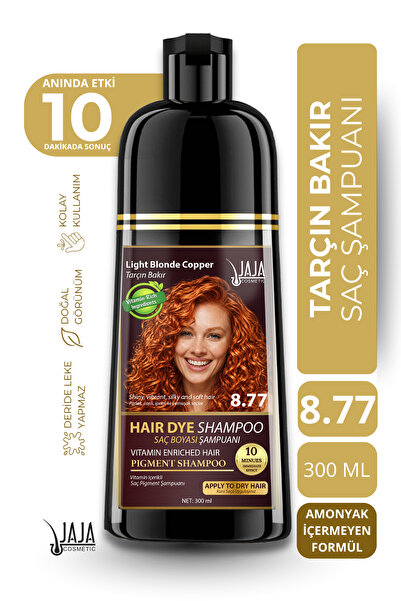 Jaja Tarçın Bakır (Light Blonde Copper) Saç Pigment Şampuanı 8.77 | 300 ML & ...