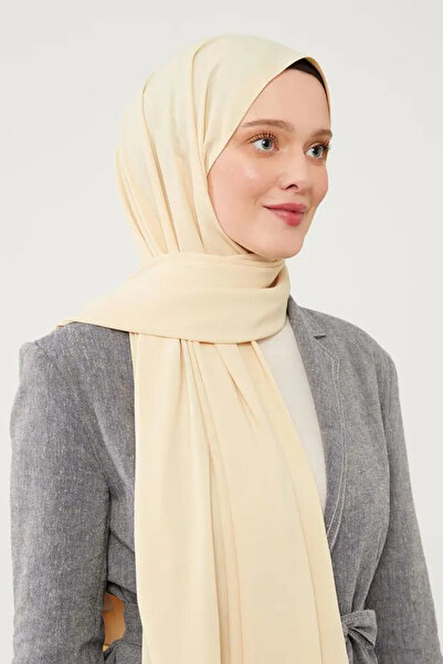 Yüsra Shop Levidor Light Yellow Medina Silk Shawl