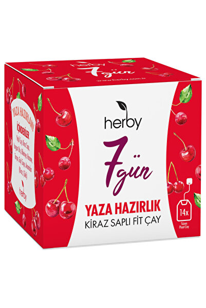 Herby 7 Gün Kiraz Saplı Fit Çay 14'lü 21 G (7'li Paket)