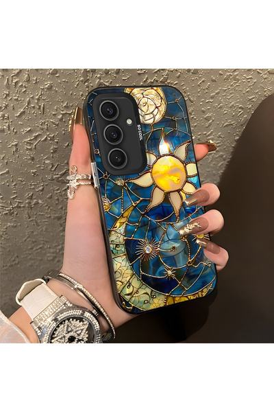 ARTISHELL Samsung Galaxy S25 Plus Uyumlu Güneş ve ay desenli lens korumalı te...