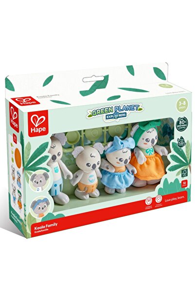 Hape Set figurine din lemn, Hape, Familia Koala, 10 piese