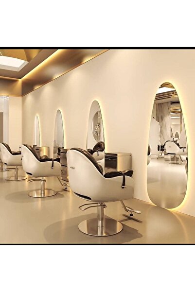 bity thok مرآة حائط LED كهربائية ثلاثية الألوان بدون إطار 159 × 59 cm