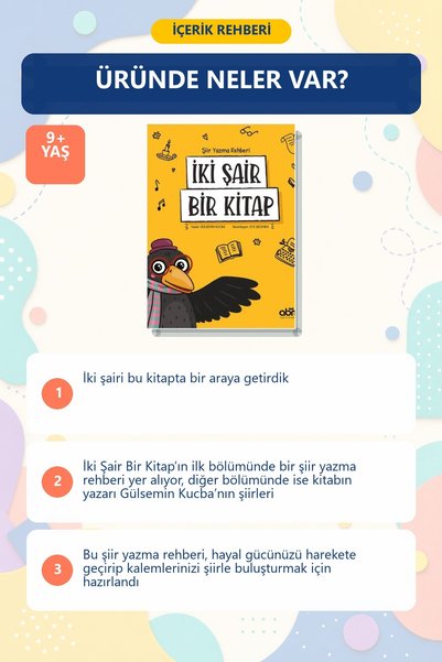 Abm Yayınevi Two Poets One Book Activity Book for Children Ages 9+