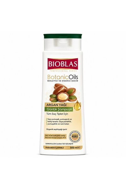 Bioblas Botanical Oils Argan Oil Daily Shampoo 500ml (3 Pcs)