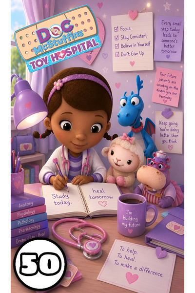 Disney Coloring book, 50 illustrations Doctor Plush, A4