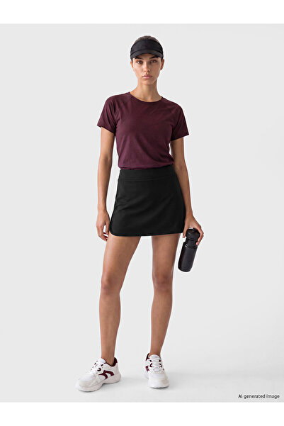 LC Waikiki Nevavm Sports Shorts Skirt with Elastic Waist and Difference in Color