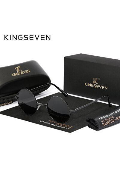 Choice1 Black Gray KINGSEVEN Vintage Popular Punk Sunglasses for Men Women Ro...