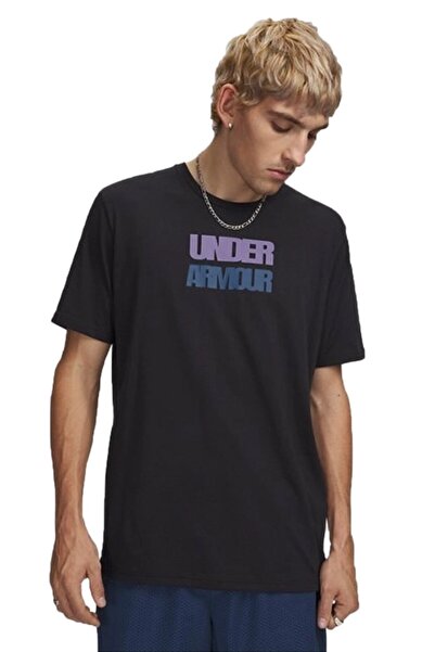 Under Armour Ua M Block Logo SS Muška Ležerna Majica Crna