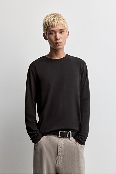 LEFTIES Uzun kollu basic t-shirt