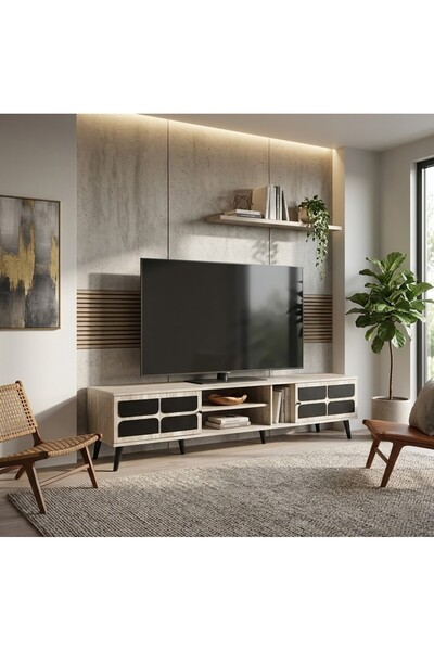 LastHome المنزل الأخير |   طاولة تلفزيون ماليزية بتصميم عصري 200 سم