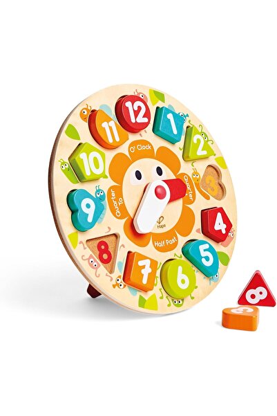 Hape E1622 Chunky Clock Wooden Puzzle - Educational Toys
