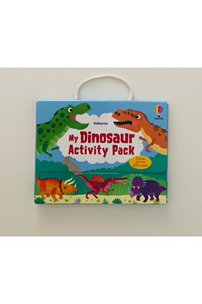 Usborne Pachetul meu de activități cu dinozauri, set de 3 cărți în cutie și p...