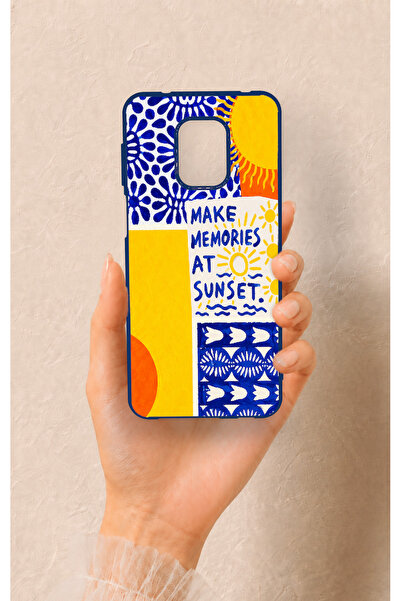 Vip Case Redmi Note 9 Pro 9S Uyumlu Sunset Desenli Silikon Kılıf
