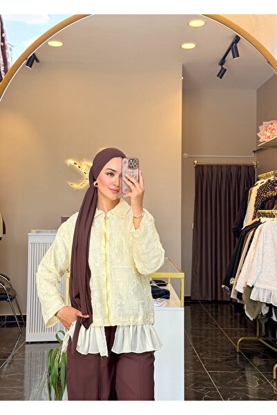Gizem Karademir Boutique Eteği Piliseli Ceket