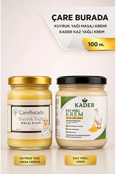 kader ÇareBurada Kuyruk Yağlı Krem 100 ml + Kaz Yağlı Krem 210 ml