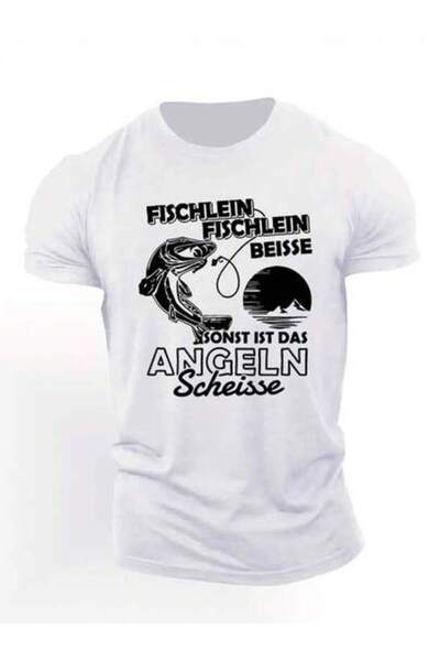 4CR تي شيرت رجالي بأكمام قصيرة من FISCHLEIN BEISSE - قماش قطني ناعم، قميص صيف...