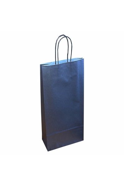 papercraft Pungi hartie kraft 110 gr pentru 2 sticle vin, 18x39x8 cm, set 30 ...