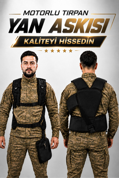 Badem10 Motorlu Tırpan Askısı Yelek Tipi Çift Omuz Destekli Sırt Taşıma Kemer...
