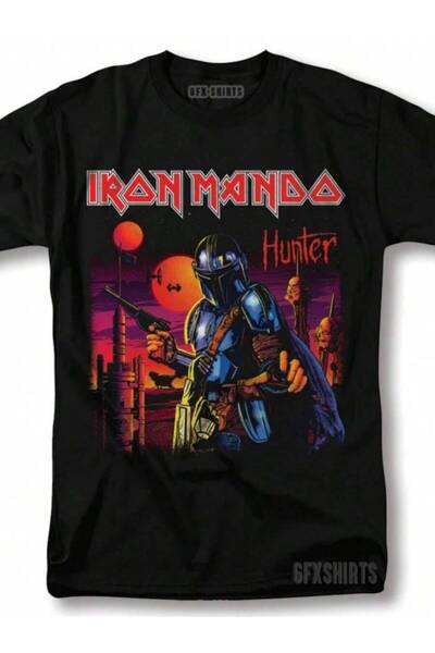 4Car تي شيرت بتصميم جرافيك من Iron Mando Mandalorian