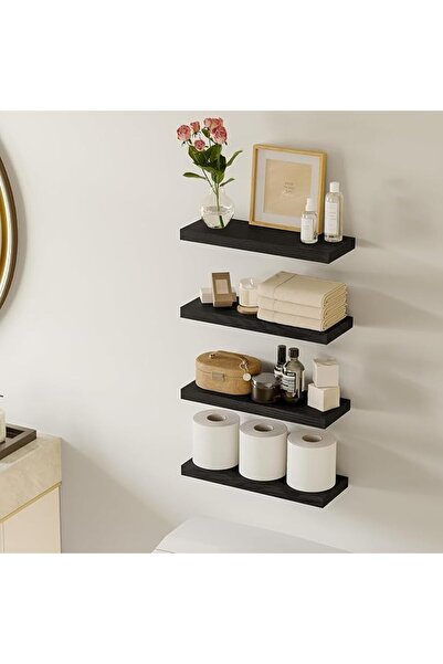 GENERAL Floating Shelves for Wall, 3 Sets Wall Mounted Storage Rack for Bathr...
