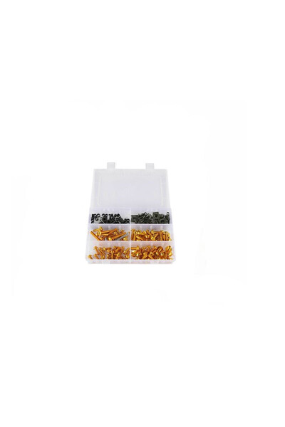 OEM Κουμπώματα - Βίδες αλουμινίου κιτ με 177pcs μοτοσυκλέτας ΧΡΥΣΟ - ΟΕΜ