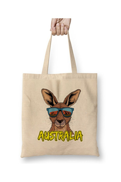 Toyaso Kengur Australija Izlet Putna Bela Torba Duga Ručka Torba za Kupovinu ...