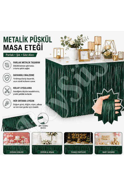 BeySüS Stolna kićanka zelena