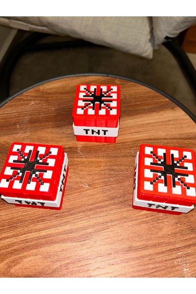 Yakamoz 3d 3 adet minecraft box 5,5 cm