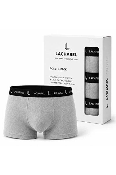 Beruflic Men's Lycra Cotton Breathable Combed Cotton Boxer 3-Pack