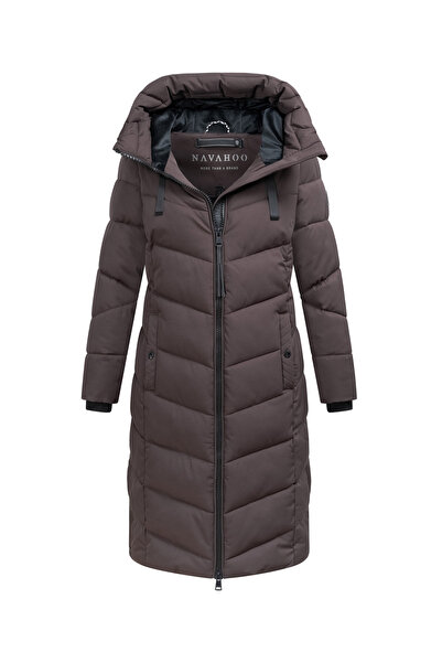 Navahoo Schmatzibaer lange Damen Winter Steppjacke N009