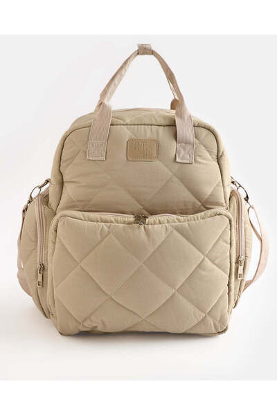REDTAG Beige Textured Baby Diaper Bag Tote Style