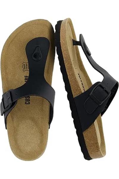 CUSHIONAIRE Women's Leah Cork footbed Sandal with +Comfort