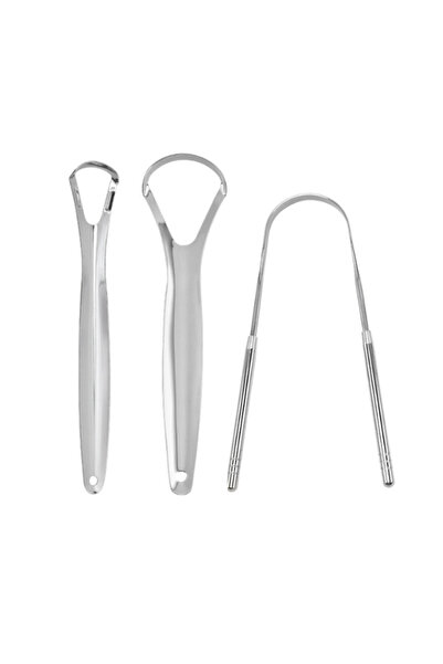 Other 3PCS Tongue Cleaner, Portable Tongue Sc, Stainless Steel Tongue Cleaner...