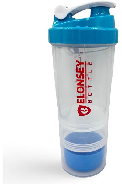 ELONSEY 1 Liter Water Bottle with 3-Layer Twist and Lock Storage, 100% BPA-Fr...
