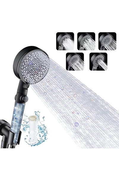 STARSTAR Filtered Shower Head With Handheld 5 Spray Modes Water Softener Filt...