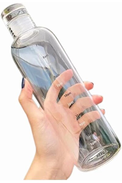 GENERAL Leak-Proof BPA-Free Water Bottle with Time Marker, Large Capacity Pla...