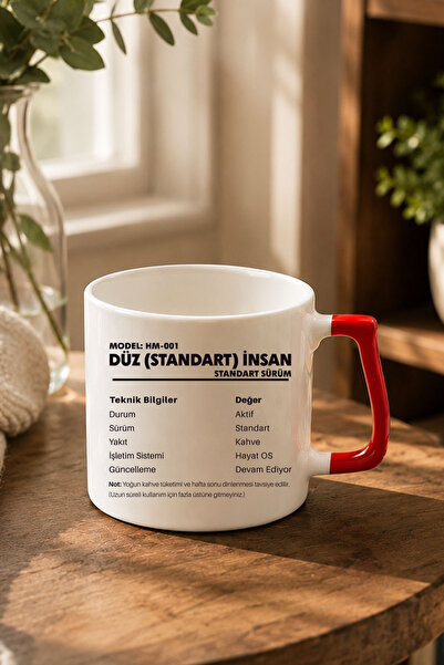 qoeuyl boutique Flat (Standard) Humanistic Design Fun Mug with D Handle as a ...