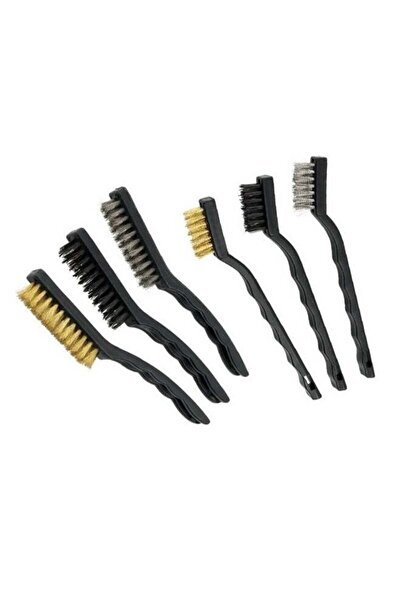 Generic Wire Brush Set 6 Pcs Brass Stainless Steel Nylon Wire Brushes for Cle...