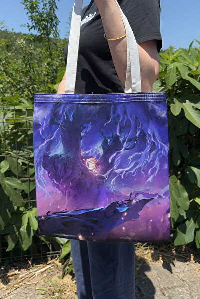 ZipZap حقيبة قماشية مطبوعة على الوجهين من Ori and the Will of the Wisps V2، ح...