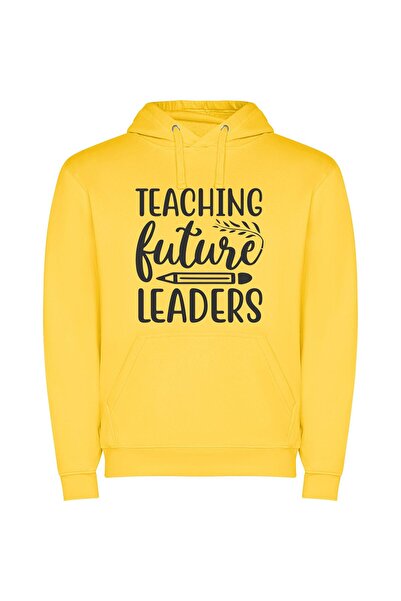 iLovePrints Inspiring Future Teacher Leaders Φούτερ με κουκούλα σε χρώμα Κίτρινο