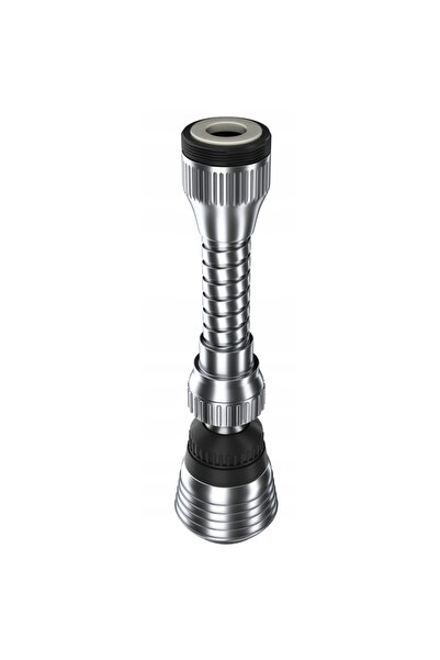 Granitan Aerator baterie baie Granitan, Plastic, 2 funcții, Negru și crom