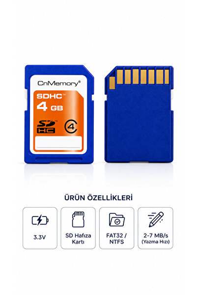 ULTRATEKNO 4gb Sd Hafıza Kartı Secure Digital Flash Memory Card